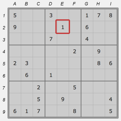 Cell of sudoku field